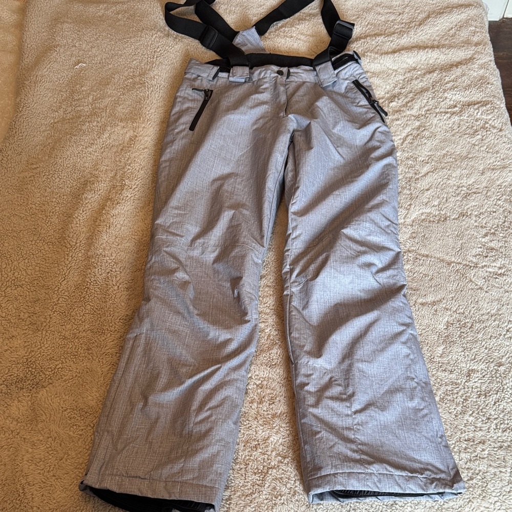 Celsius EU 36 Snow Pants Grey Women’s Ski Bibs Size Small 4 or 6